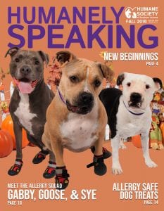 Humanely Speaking Cover - Fall 2018