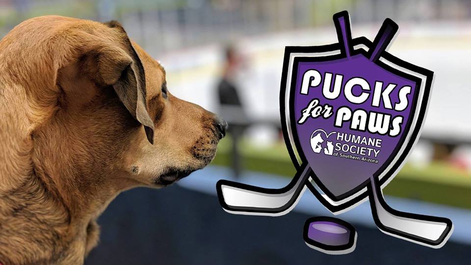 Graphic - puck for paws banner ad